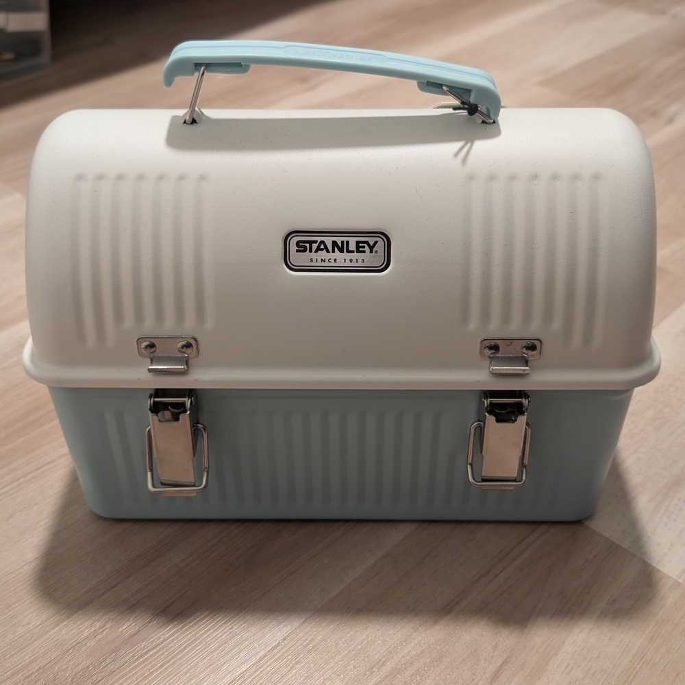 Stanley White and Blue Classic Lunch Box